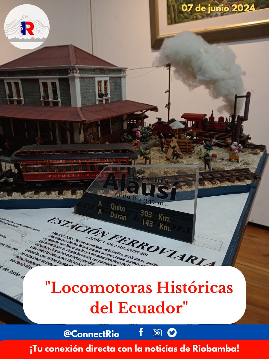 ConnectRio39986's tweet photo. 🚂✨ La exposición "Locomotoras Históricas del Ecuador" de Emilio Condo Bravo es impresionante. ¿Estas obras de arte son suficientes para preservar nuestra historia ferroviaria? #connectrio #riobambaecuador #Cultura #casadelacultura
Nota: https://t.co/dl7UBBhjeD https://t.co/ZH3hQsy32B