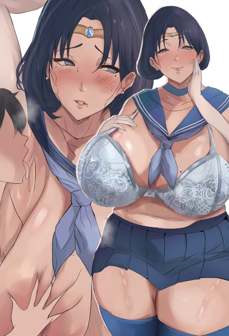 美少女婦戰士 -美少女戦士セーラームーン&差分 熟女が大好です ■Pixiv : ■Twitter: #milf #熟女 #draw #fanart #美少女戦士セーラームーン #セーラームーン #sailormoon #水野亞美 #MizunoAmi
