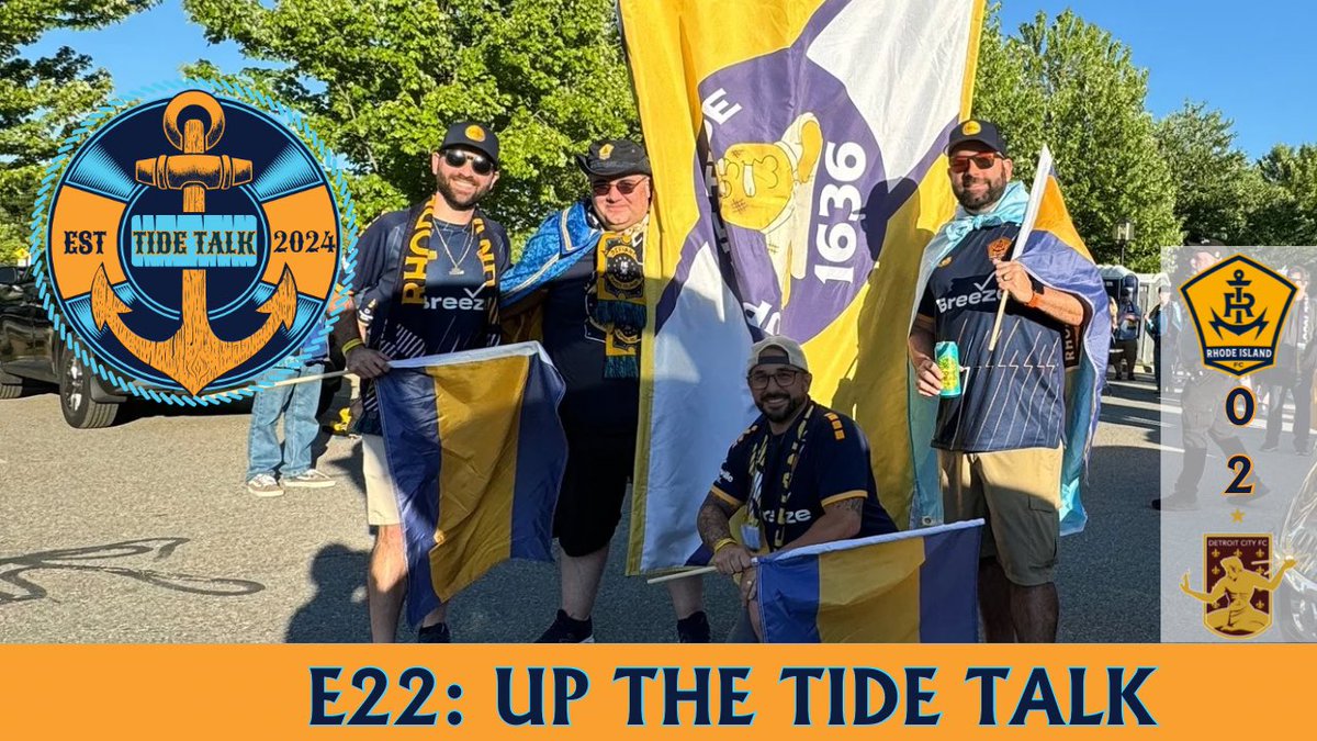 TideTalkRI's tweet photo. ๐จUP THE TIDE TALK!
โก๏ธ @MattK401 & @RAHealey welcome @FluffyQuahogBoi & @RIFC_UK to the team & introduce #TIDETALK!!! Then talk #RIFCโs 0-2 home loss vs #DetroitCityFC, share listener comments, and answer your questions!
๐ฒ https://t.co/hIUnzPuOM9
๐ UP THE TIDE! https://t.co/2zvivJWwrC