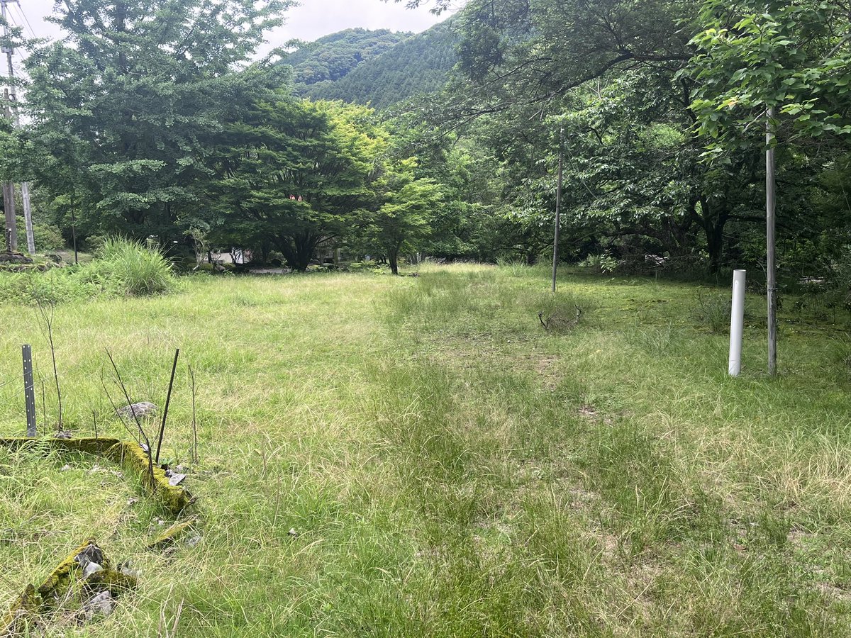 hakosuka0923's tweet photo. 今日は次の新築現場の人吉に測量に来ています。
ものすごくのどかな場所で隠れ家には最高の所です🤭
大工工事の着工は夏位になるのかな？川で泳いでやる！🤣 https://t.co/e5y1oweIha