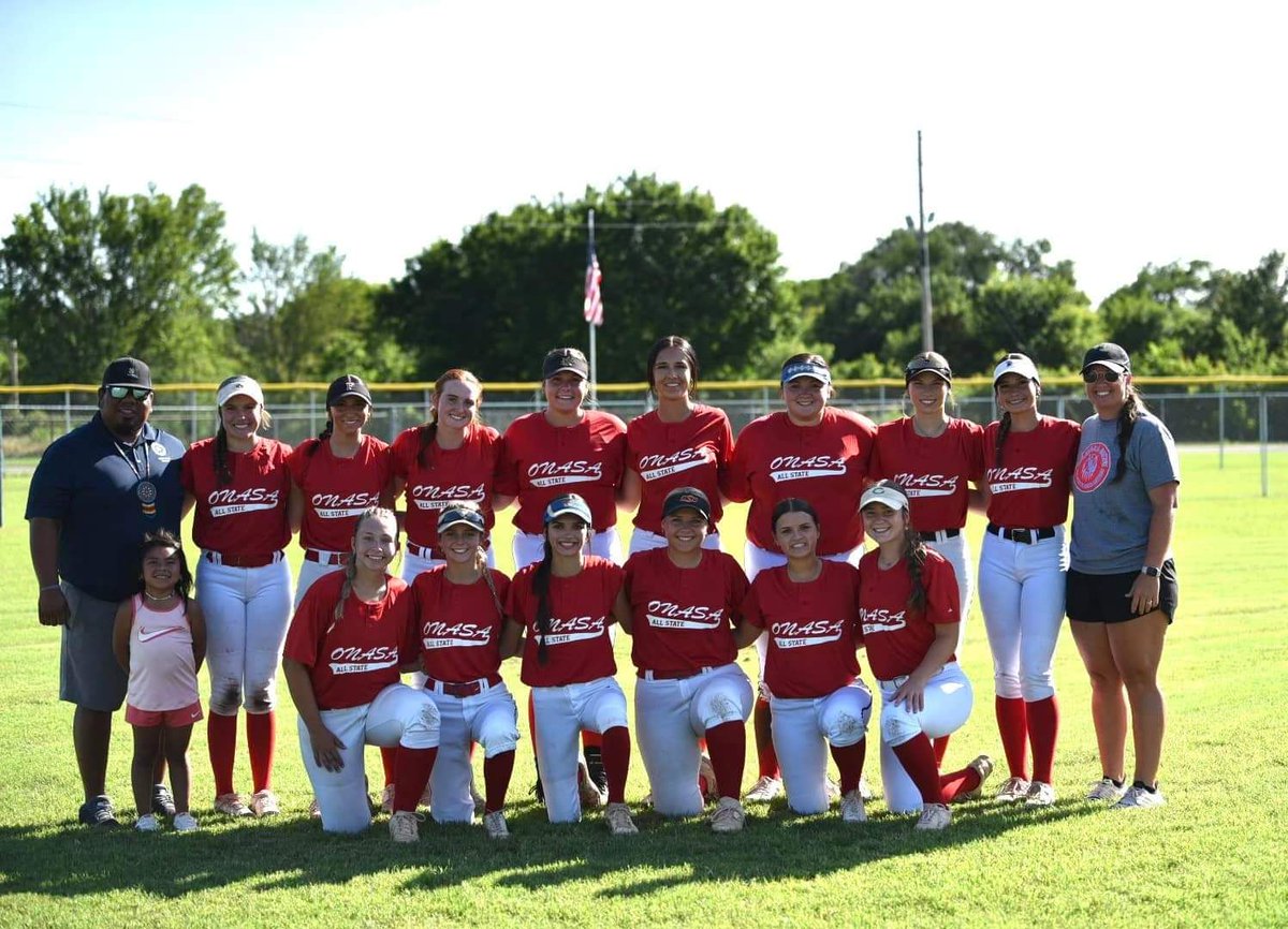 ndnsports's tweet photo. Congratulations to the 2024 Oklahoma Native American All-State Association's softball player selections who participated in the All-Star game this past week. Many are signed to play at the next level.
#NativePreps #ONASA #NativeAllState https://t.co/6QU1A2lqyJ