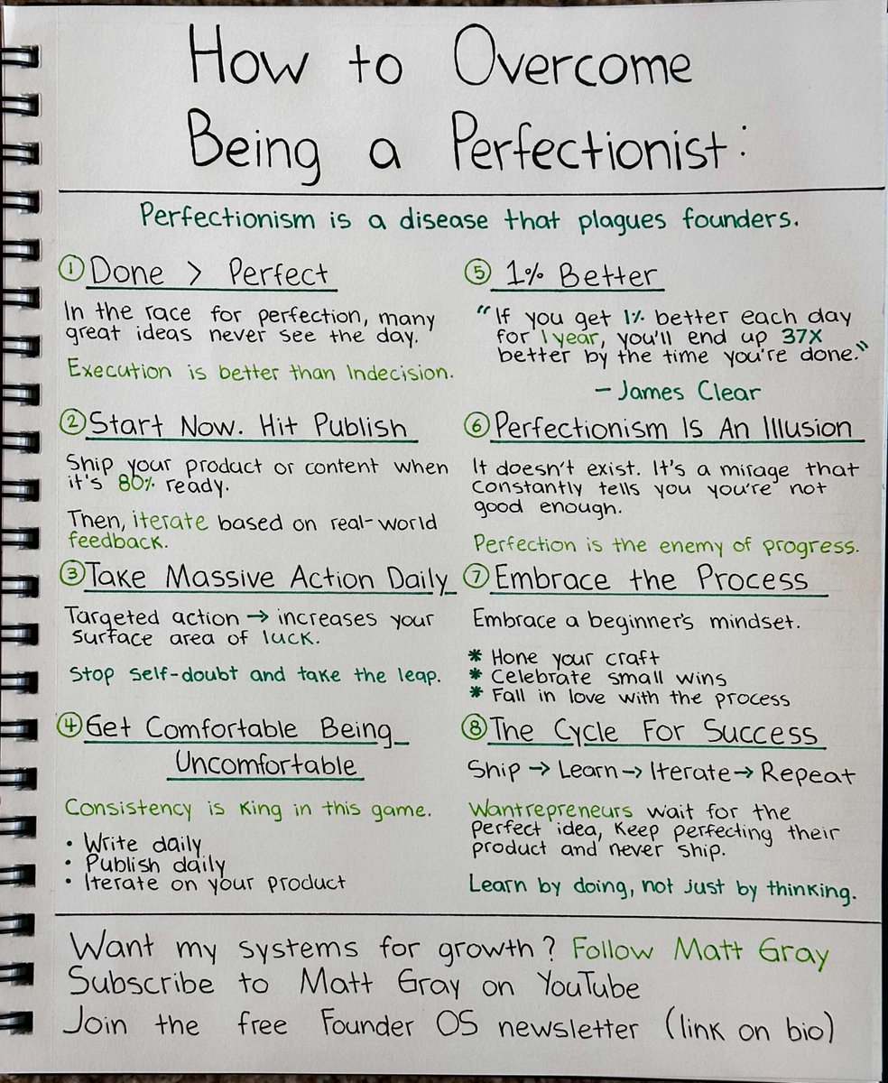 The cost of perfectionism is the life you could’ve lived. 

How to get over perfectionism (and not overthink everything):