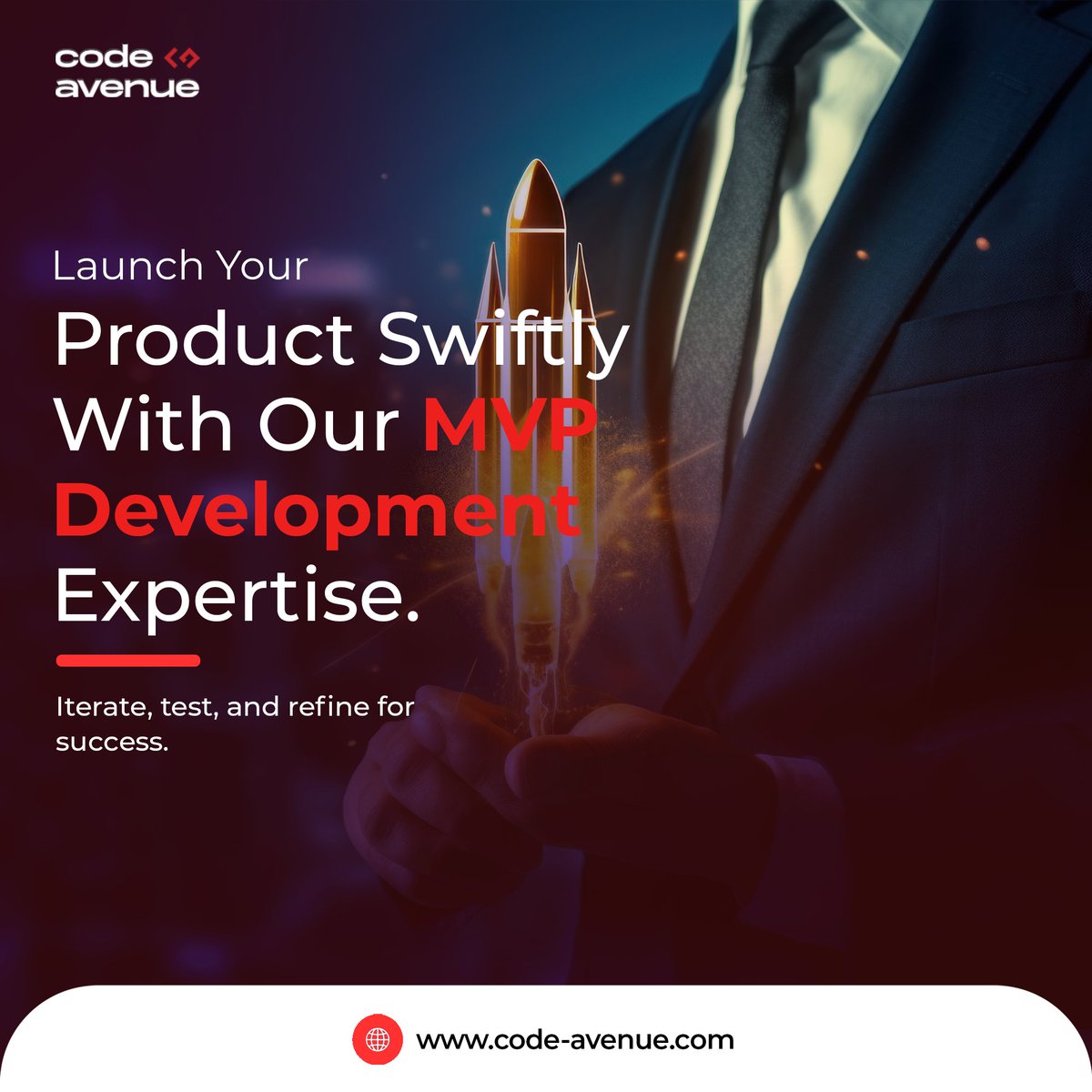 CodeAvenueLtd's tweet photo. Launch your product swiftly with our MVP development expertise. Iterate, test, and refine for success

#MVPDevelopment #LaunchSuccess #IterateAndRefine #ProductLaunch #TechExpertis #codeavenue https://t.co/ALZCYKldcl