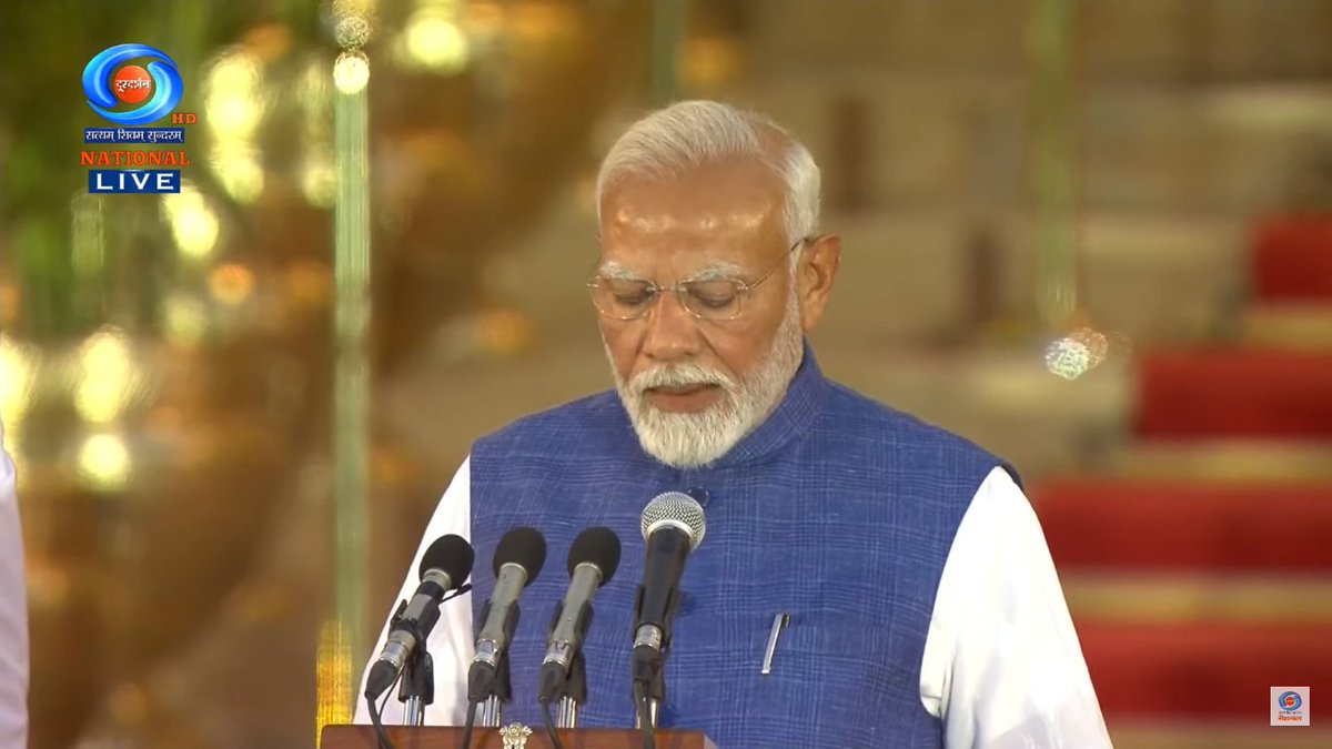 Anirudh_Astro's tweet photo. As per the timing 7:23 - 7:28 PM prevailing at the Parliament on 9 June 2024 when Narendra Modi took oath yesterday, calculations indicate that  i) the government will complete its tenure of 5 years, ii) Modi's health will be good and iii) UCC will be passed in this tenure. https://t.co/SQgEzAqJQ9