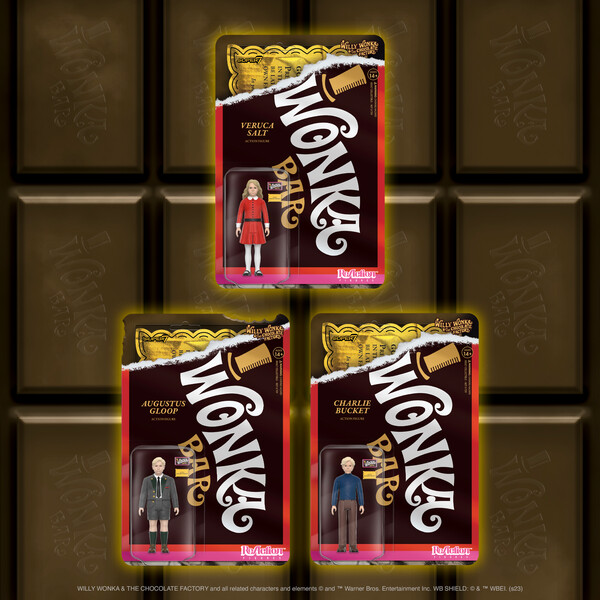 super7store's tweet photo. 🍫 Willy Wonka &amp; the Chocolate Factory Giveaway! 🍫
Featuring Charlie Bucket, Augustus Gloop, and Veruca Salt! 🎉
How to Enter:
Follow @Super7store 
Comment with your favorite candy emoji 🍬 🍭 🍫
#Super7 #WillyWonka  #Giveaway https://t.co/RhWPbGUIzM