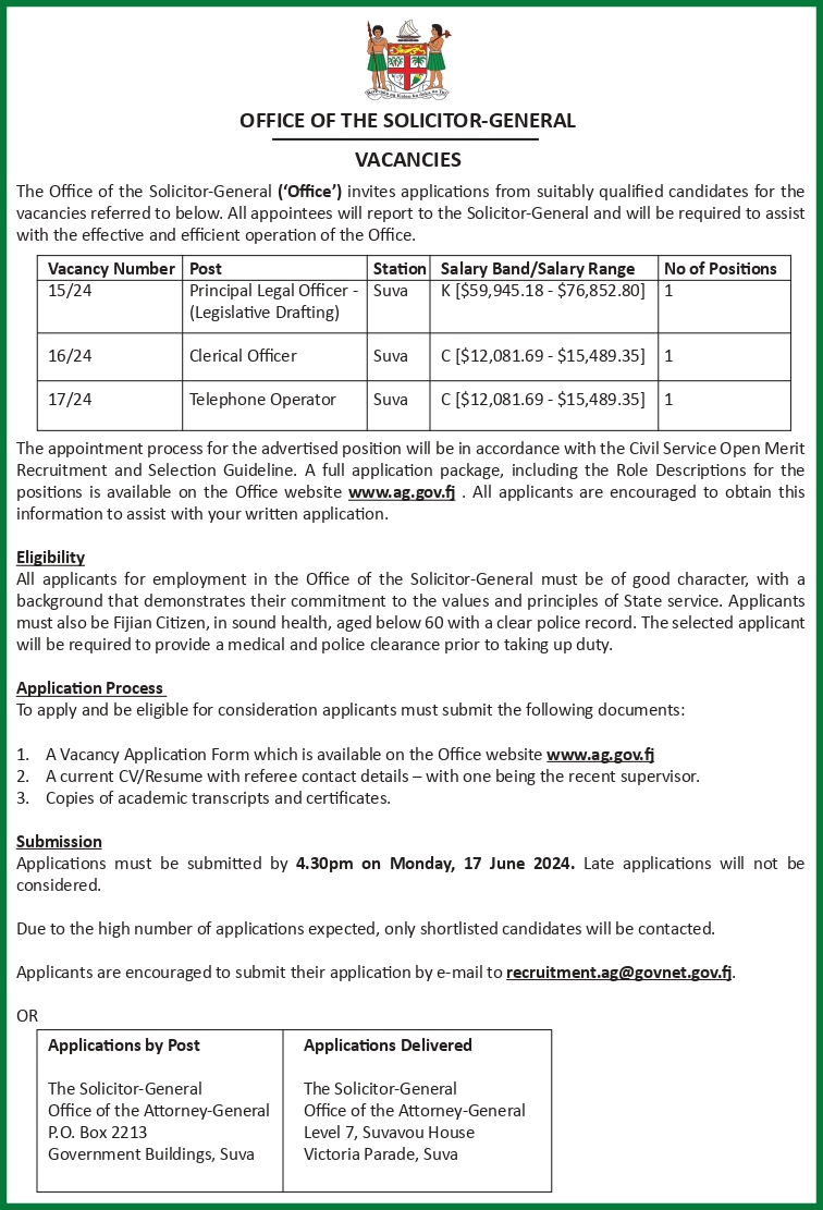 officeoftheatto's tweet photo. We are pleased to invite applications for the aforementioned positions. 
Submit your application before the deadline.  #JobOpening #CareerOpportunity https://t.co/7O5XxR5mfA