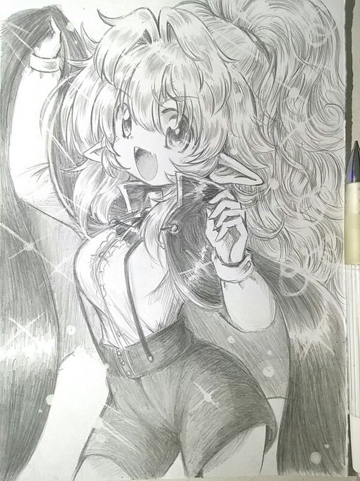 同一人物なのに描いたときの気分で乳の大きさが変わる 