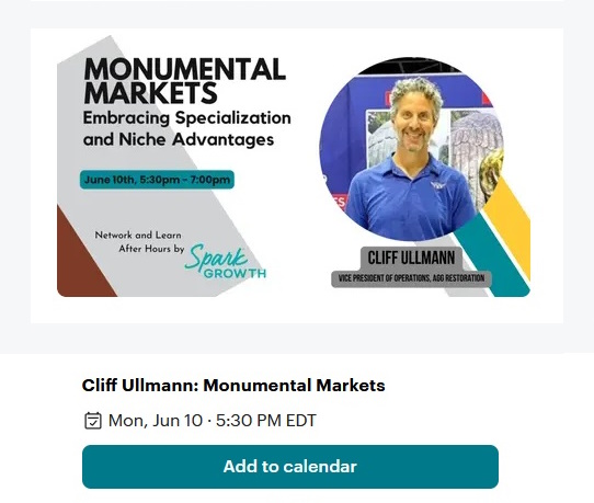 Cliff Ullmann: Monumental Markets meetup.com/entrepreneurs-… #Meetup via <a href="/Meetup/">Meetup</a> #entrepreneurs #startups #Bradenton