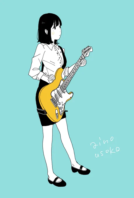 #6月になったので自己紹介しようぜギター女子を描くのが大好きです 