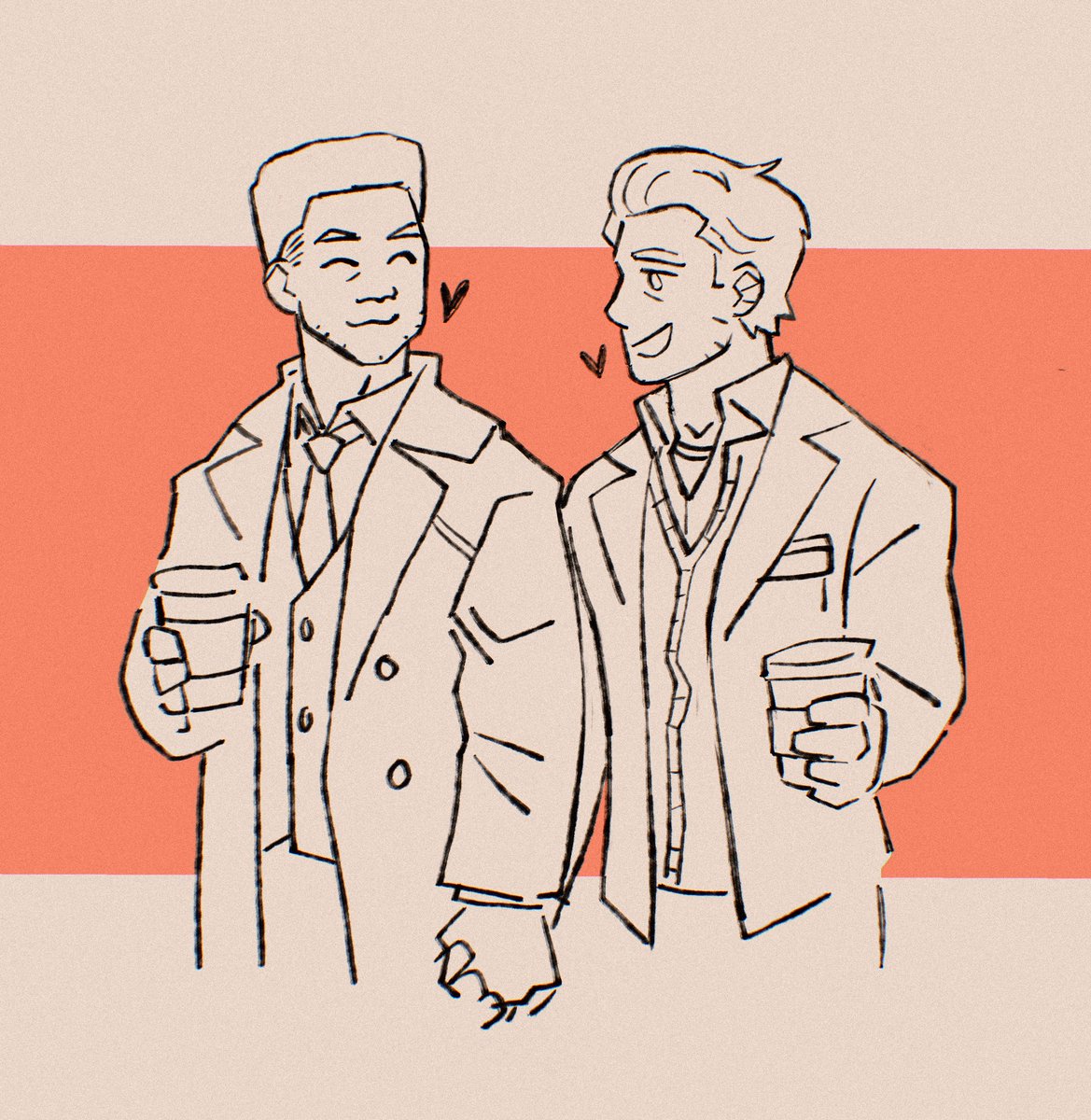 they're on a lunch break date ♥