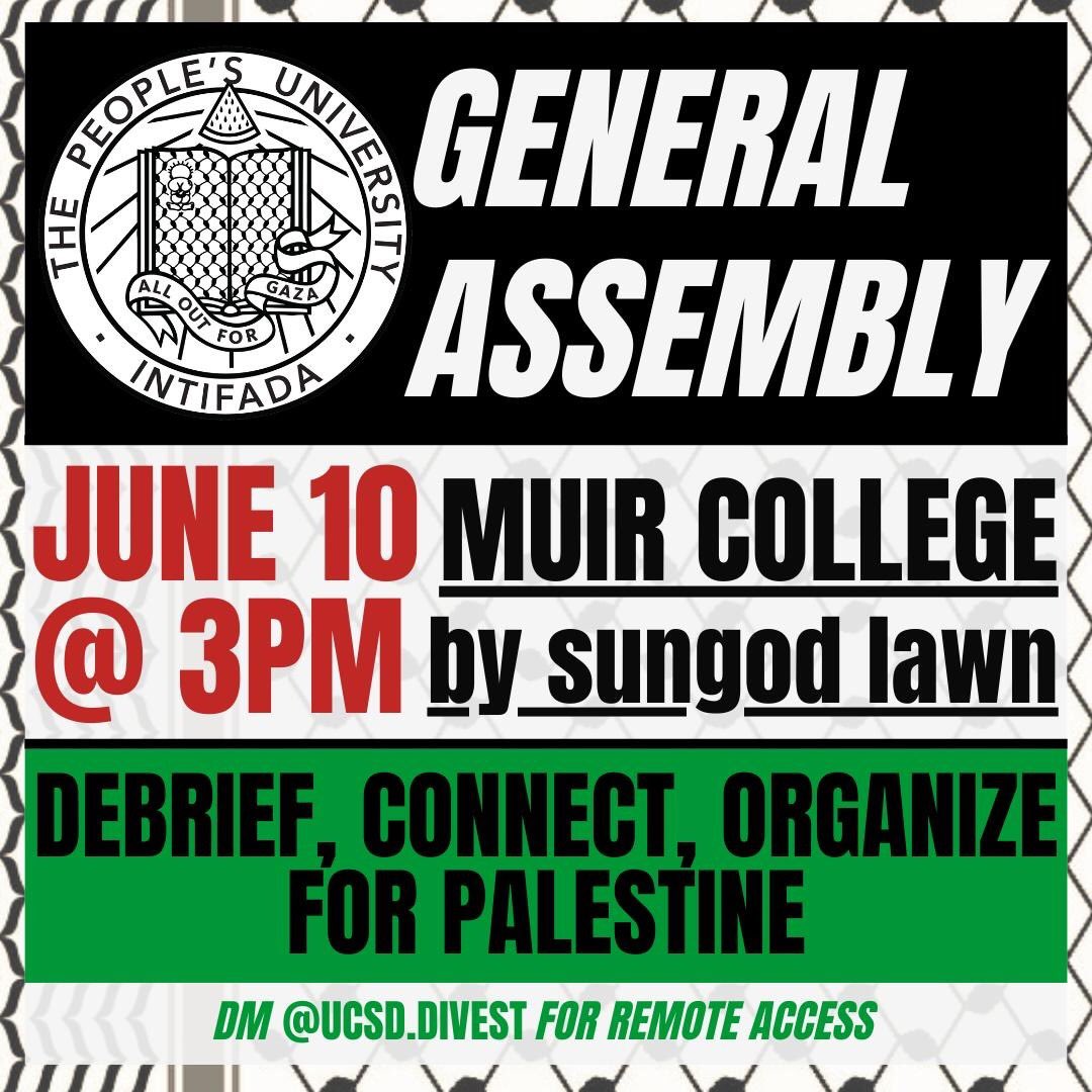 UCSD Divest tweet media