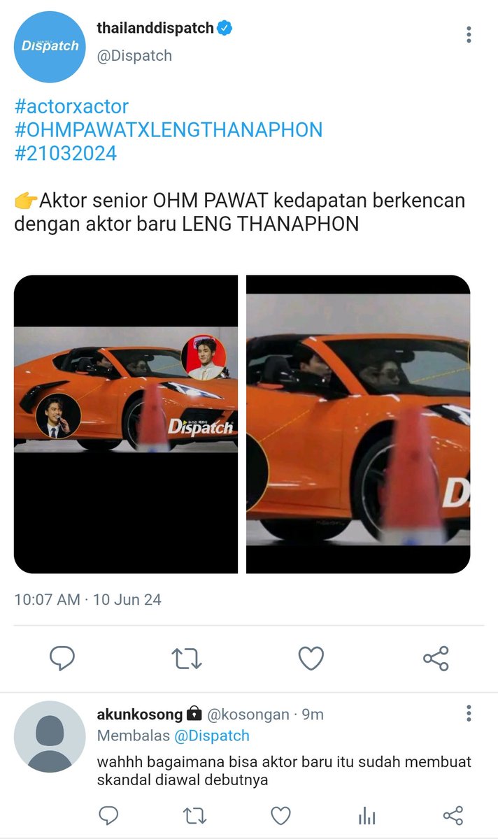 MARIA_290805's tweet photo. Ohmleng one tweet au
Ohm dan leng tertangkap kamera dispatch
Dimana posisinya leng adalah aktor baru
#ohmleng #ohmlengau https://t.co/tmvhbMjzN8