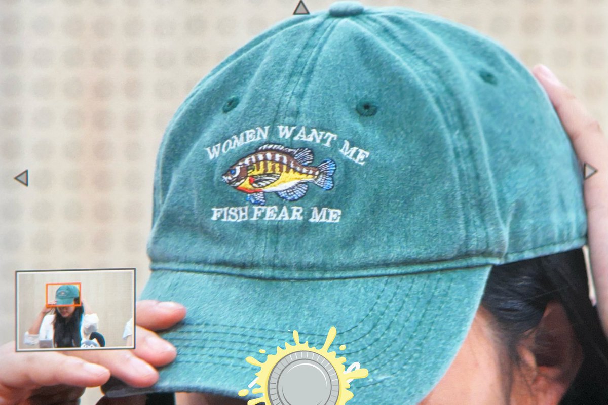 Hyeju hat “women want me, fish fear me”😭😭😭