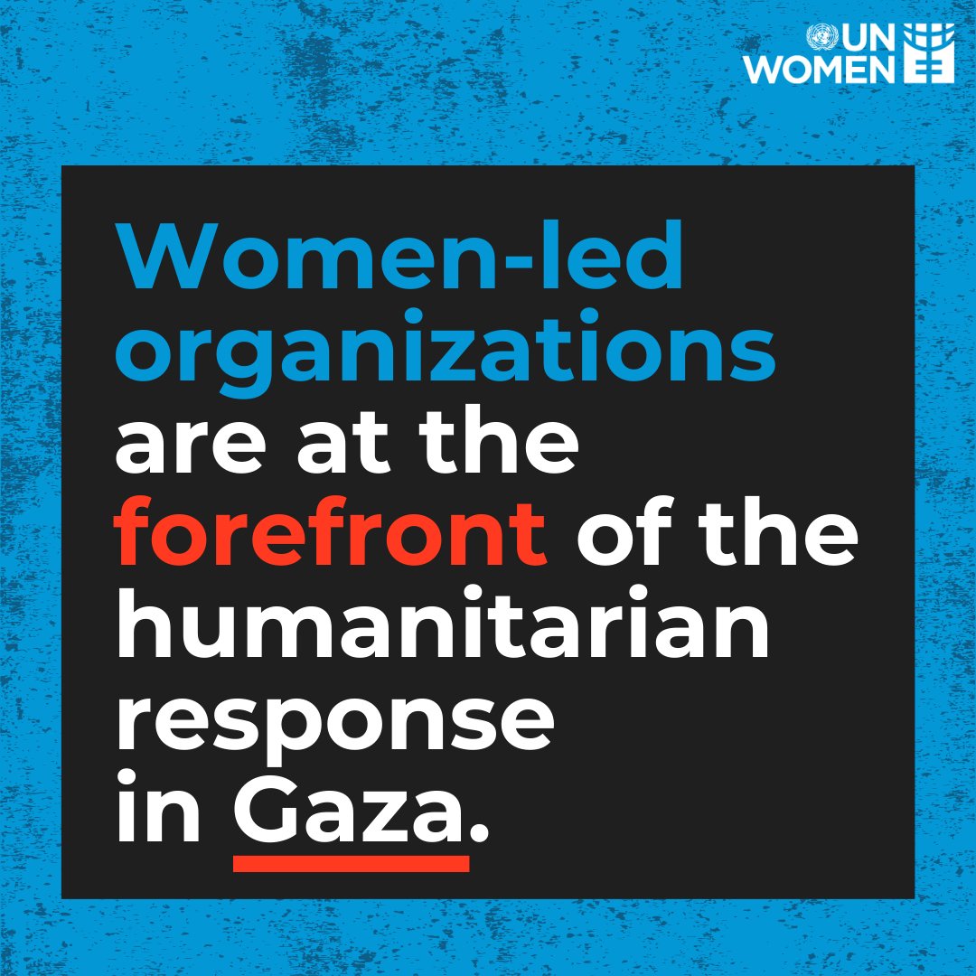 📢 Our new Gender Alert on #Gaza reveals the staggering challenges women-led organizations are facing. 

Yet their commitment to saving lives is UNWAVERING. 

We call for urgent, coordinated investment in their operations on the ground. 

Full report: unwo.men/gxFh50ScIxu