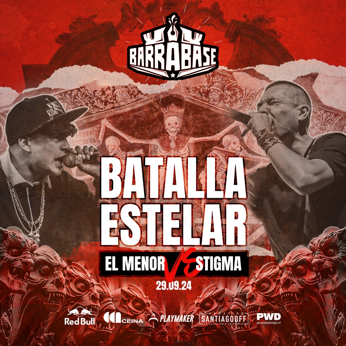 Barrabase_'s tweet photo. YA ES OFICIAL 🔥🔥🔥 EL MENOR VS STIGMA 🇨🇱
COMPRA TU ENTRADA EN: https://t.co/By9nKhQNSn https://t.co/dexR5pwlaN