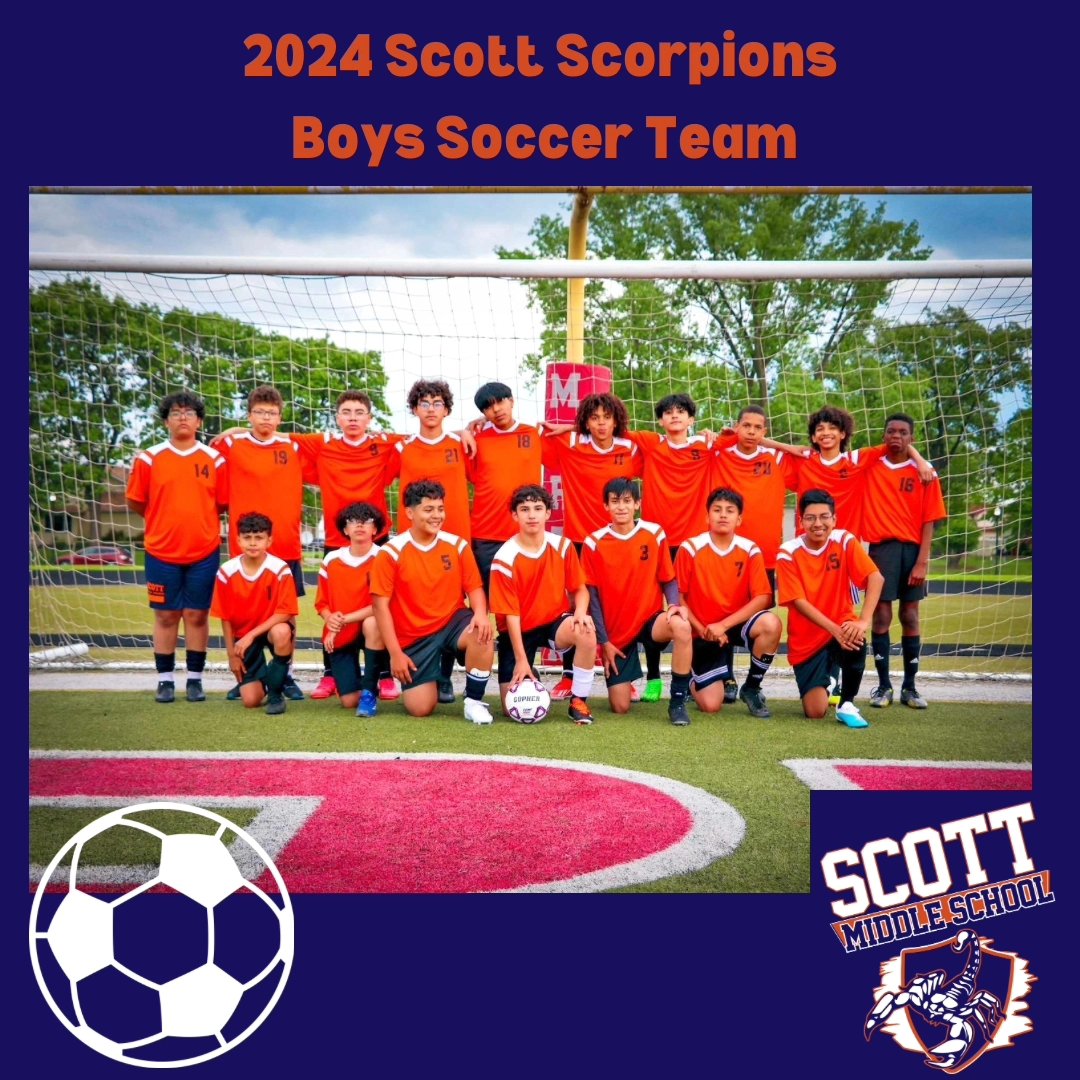 ScorpionsSms's tweet photo. 2023-2024 Scott Middle School Scorpions Spring Sports Teams.
#ScottScorpionsTF
#ScottScorpionsSoccer
#ScottScorpionsAthletics
#GoScorpions #schk12 https://t.co/8ZydhcAoY6