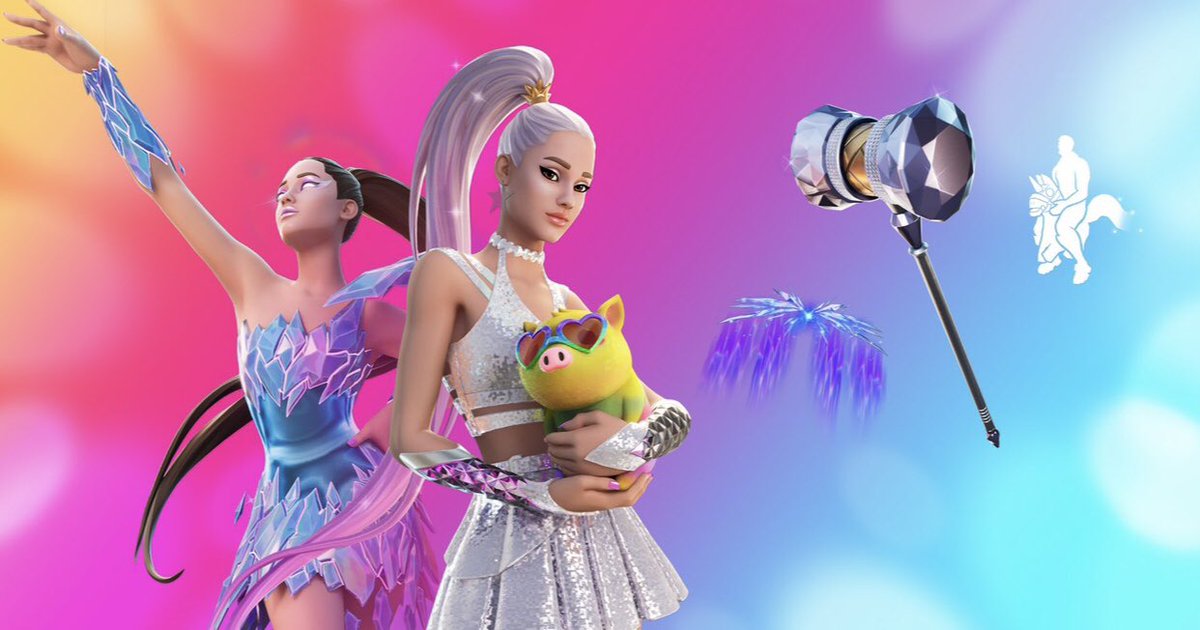 Maitekimbaly23's tweet photo. fortnite I hope that now they add our princess ariana grande og because they have made us wait a long time for the entire community since we want to buy her, it doesn't cost anything for it to come out, please to the community we are asking you https://t.co/1EmUqPeSIk