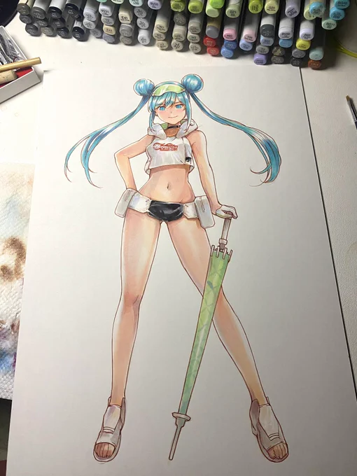 Racing miku 2022 Tropical Ver.Making now!¶(⁄•˅̮•∖)⁋ 