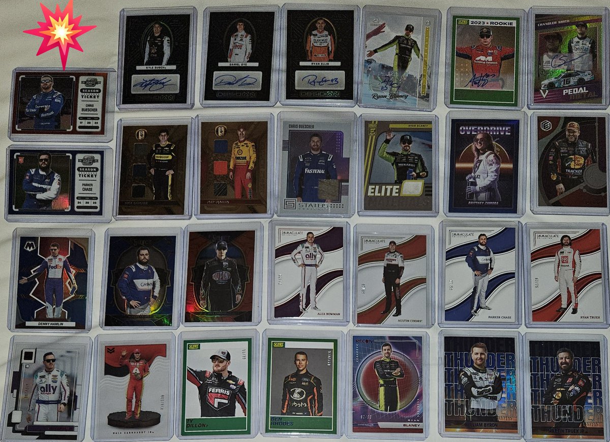 3bangerbreaks's tweet image. Some #Hits from the 2023 #Panini #Chronicles #Nascar #Hobby #Box #Break

#TBBCrew #TBBDraft #Racing #Drivers #TBBCrewElite #Hit #KyleBusch #RyanEllis #DanielDye #RyanBlaney #ChandlerSmith #AustinWayneSelf #Autographs #JoeyLogano #NickSanchez #ChrisBuescher #TheHobbyFamily #THFpro