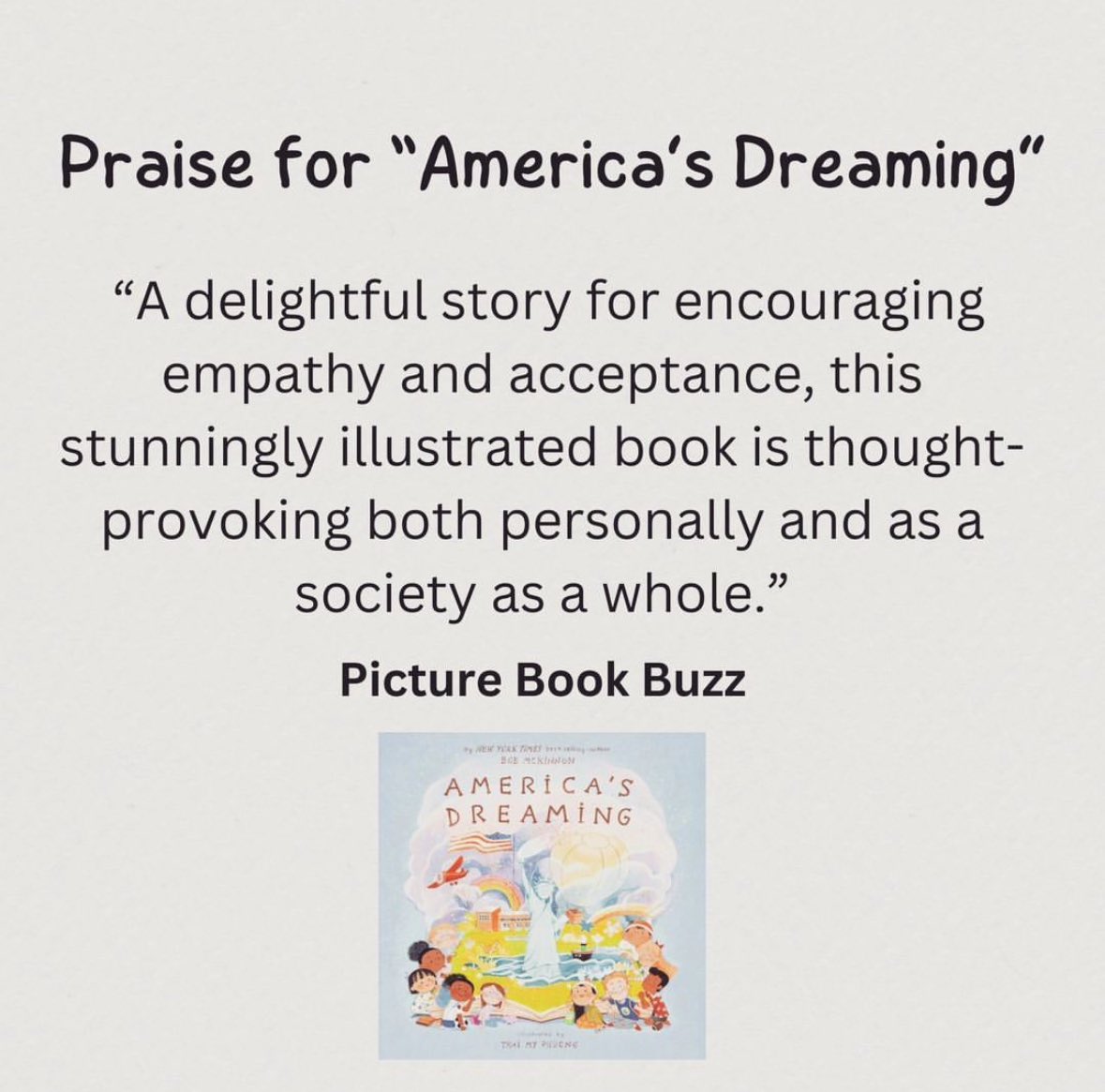 East West Literary (@eastwestlit) on Twitter photo Praise for AMERICAāS DREAMING by Bob McKinnon <a href="/movingupusa/">Moving Up USA</a> Illus. Thai My Phuong <a href="/WorkshopBooks/">Penguin Workshop</a>
ā Thank you <a href="/MariaMarshall_/">Maria Marshall</a> Praise for AMERICAāS DREAMING by Bob McKinnon <a href="/movingupusa/">Moving Up USA</a> Illus. Thai My Phuong <a href="/WorkshopBooks/">Penguin Workshop</a>
ā Thank you <a href="/MariaMarshall_/">Maria Marshall</a>