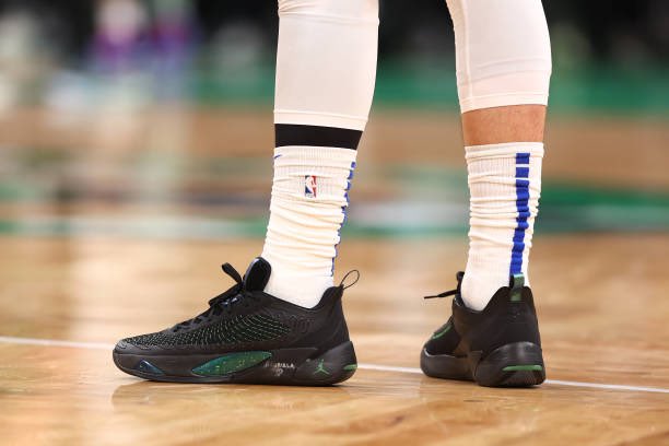 For the 16th time in the current playoff run, Luka Dončić went to work in his iridescent Jordan Luka 1 PE’s. 

Bounce back.  

#NBAFinals 
#OneForDallas 

📸: Nathaniel S. Butler &amp; Maddie Meyer via Getty