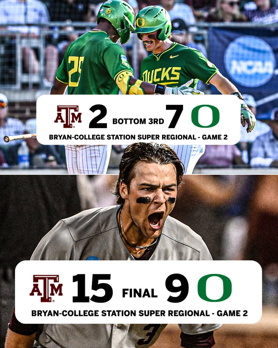 THE AGGIES FLIPPED THE SWITCH AND ARE HEADED TO OMAHA 🔥 

<a href="/SECNetwork/">SEC Network</a>