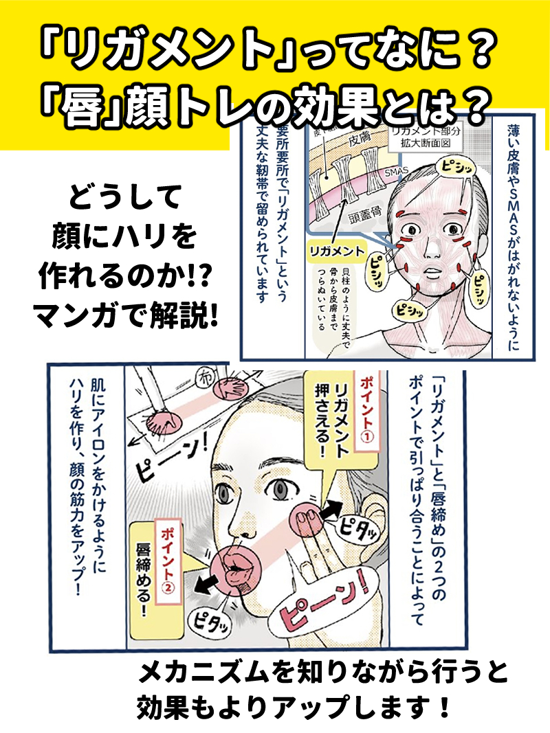 【リガメントって何?】
【なんで唇をキュッと締めるの?】

なんでこの動きでハリが作れるの??

顔のメカニズムを知りながら行うと
フェイストレーニングの効果もさらにアップです

よかったら読んでみてくださいね^^

解説マンガはコチラから➡️
https://t.co/QDs4vYke0k 