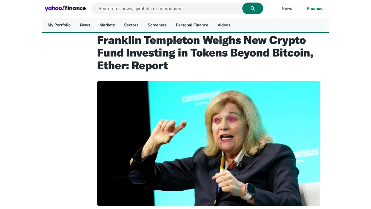 Bookmark this tweet and come back in 12 months.

You may be bullish on <a href="/Polkadot/">Polkadot</a> 

But I can guarantee that you are NOT as bullish as huge financial institutions like Franklin Templeton!

They're already looking to make more money off crypto and that means one thing is