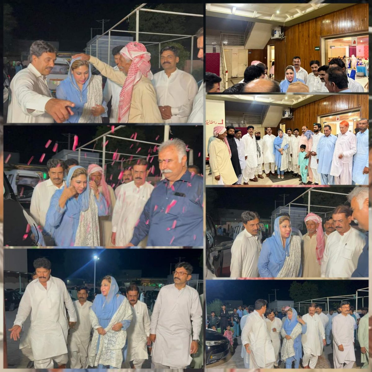 #NA142
 #Lodhi_Group,
 <a href="/AyeshaArshadKh2/">Ayesha Arshad Khan Lodhi</a> participation in the wedding of the niece of Aslam Kalia 151/9L Wale.  Good wishes were expressed to the bride and groom. A large number of people were met at the Hassan Palace wedding hall.