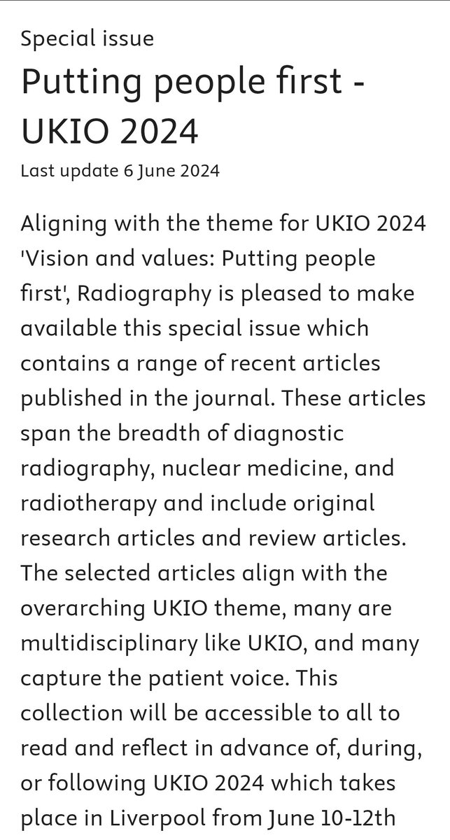 Day 1 of #UKIO2024

Don't forget our Virtual Special Issue for the event is available for free online now!