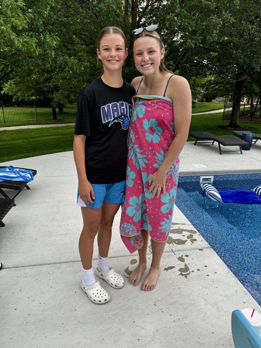 Haven got to hang out with her all time favorite player <a href="/ktwagner10/">Katie Wagner</a> before tipoff in Wichita this weekend…she’s grown a bit since the last time