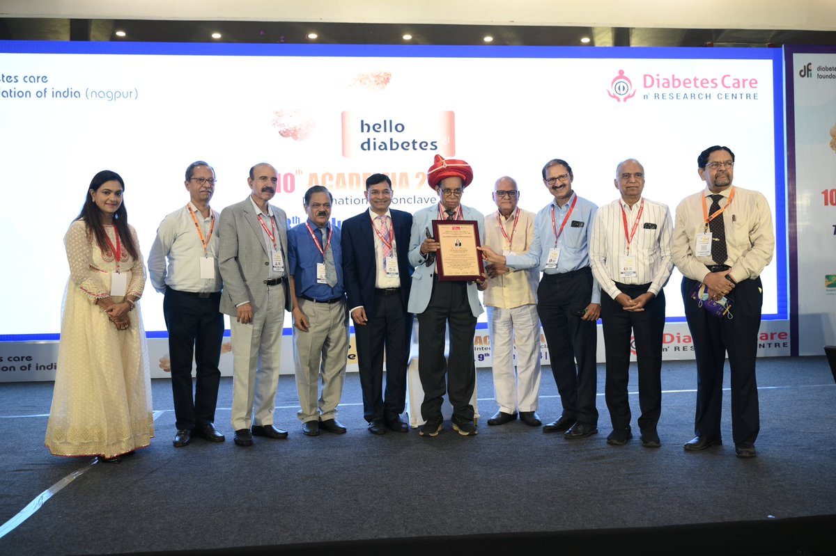 drsunilsgupta1's tweet photo. We are honored to recognize Dr. P. C. Manoria with the Sushruta Oration 2024 during the Hello Diabetes Academia International Conclave 2024.
#HelloDiabetes2024 #DiabetesAcademia #SushrutaOration2024 #DrPCManoria #MedicalConclave #GlobalHealth https://t.co/qwVMVVCil3