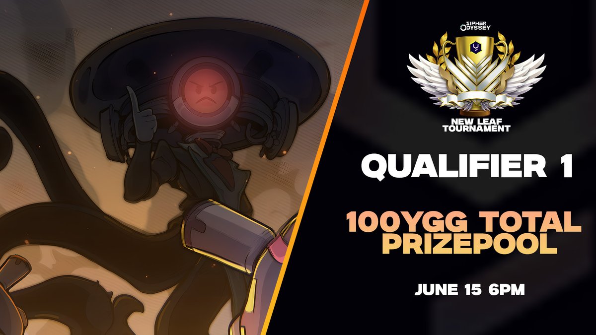 YggEsports's tweet photo. ⚔️ New Leaf Qualifier #1 ⚔️

The first qualifier for our @playSIPHER tournament is nearly upon us!

📜 Qualifiers Details
Date: June 15
Mode: 1v1v1 | Bo1
Power Score: 20K Below
Prize Pool: 100 $YGG

Sign up here: https://t.co/KuUYikJUxF https://t.co/6uEJqvfOrI