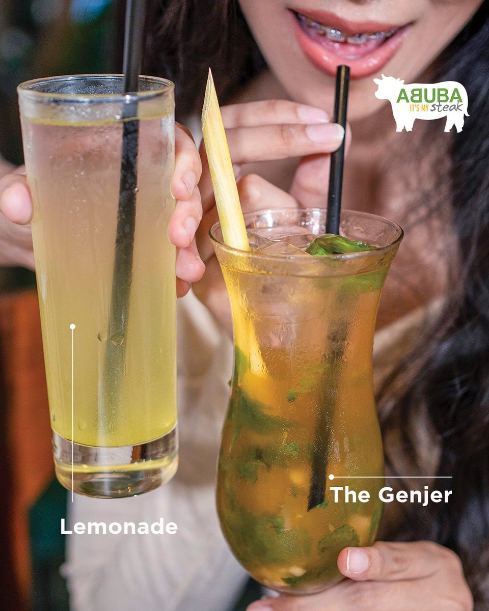 Mau menikmati sensasi unik Lemonade atau The Genjer di gelas yang menyegarkan? Apapun pilihannya, pastikan pengalamanmu tak terlupakan di ABUBA steak 🙌

#abubasteak #abuba #itsmysteak #steakholic
