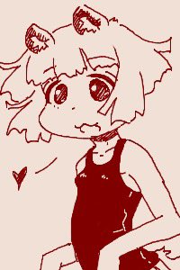 「ちかごろのらくがき1水着 」|うちうのイラスト