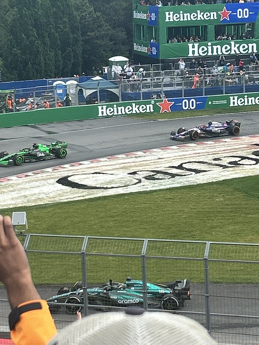 Liammacarthur's tweet photo. Never really got into F1 until this weekend, unbelievable sport. The atmosphere, the energy and the intensity is unbelievable. I will definitely be a follower from here on out, if you ever get the chance to go do it! #CanadianGP https://t.co/VwoHnvM52z