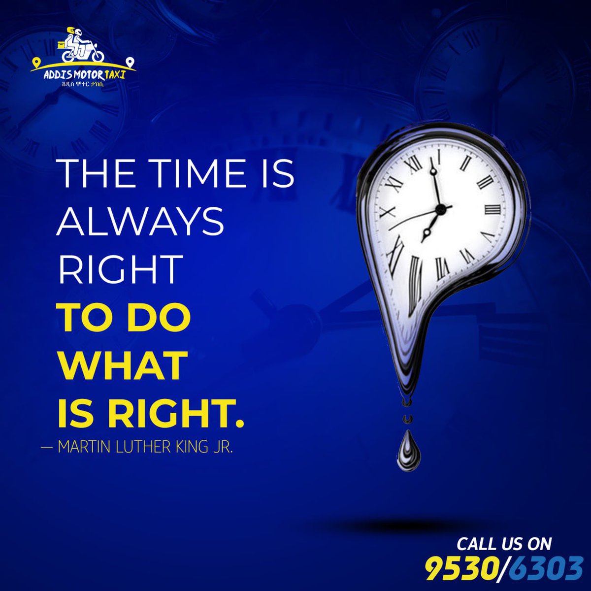 Addismotortaxi's tweet photo. The time is always RIGHT to do what is RIGHT. 

     Addismotortaxi | 9530 https://t.co/qzE7zK8yXx