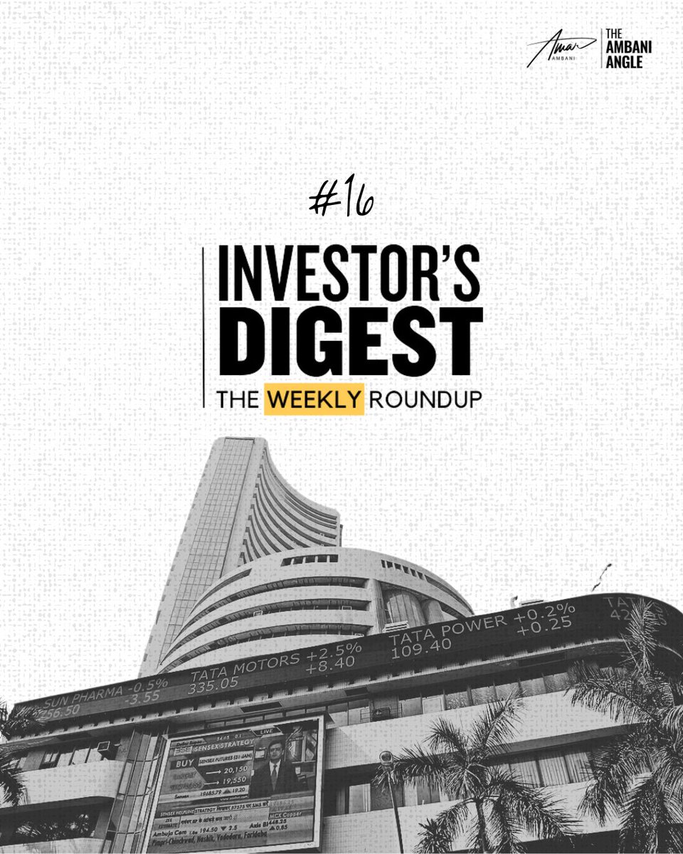 TheAmarAmbani's tweet photo. Want to know what's trending 📈 

Do not miss the key highlights of asset classes globally and key findings in the week gone by.

A Thread 🧵

#StockMarket #TheAmbaniAngle #Money #India https://t.co/sseNmK3qxF