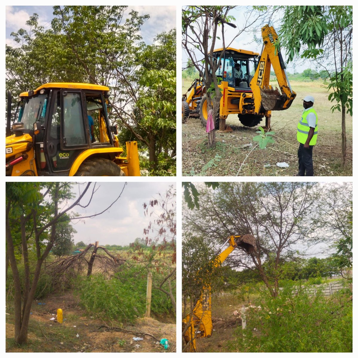 PMohanReddy12's tweet photo. Tree cutting of 11KV KB Horticulture university feeder with JCB in Gajwel divsion to provide reliable Power supply @tgspdcl https://t.co/B8WkYADPzW