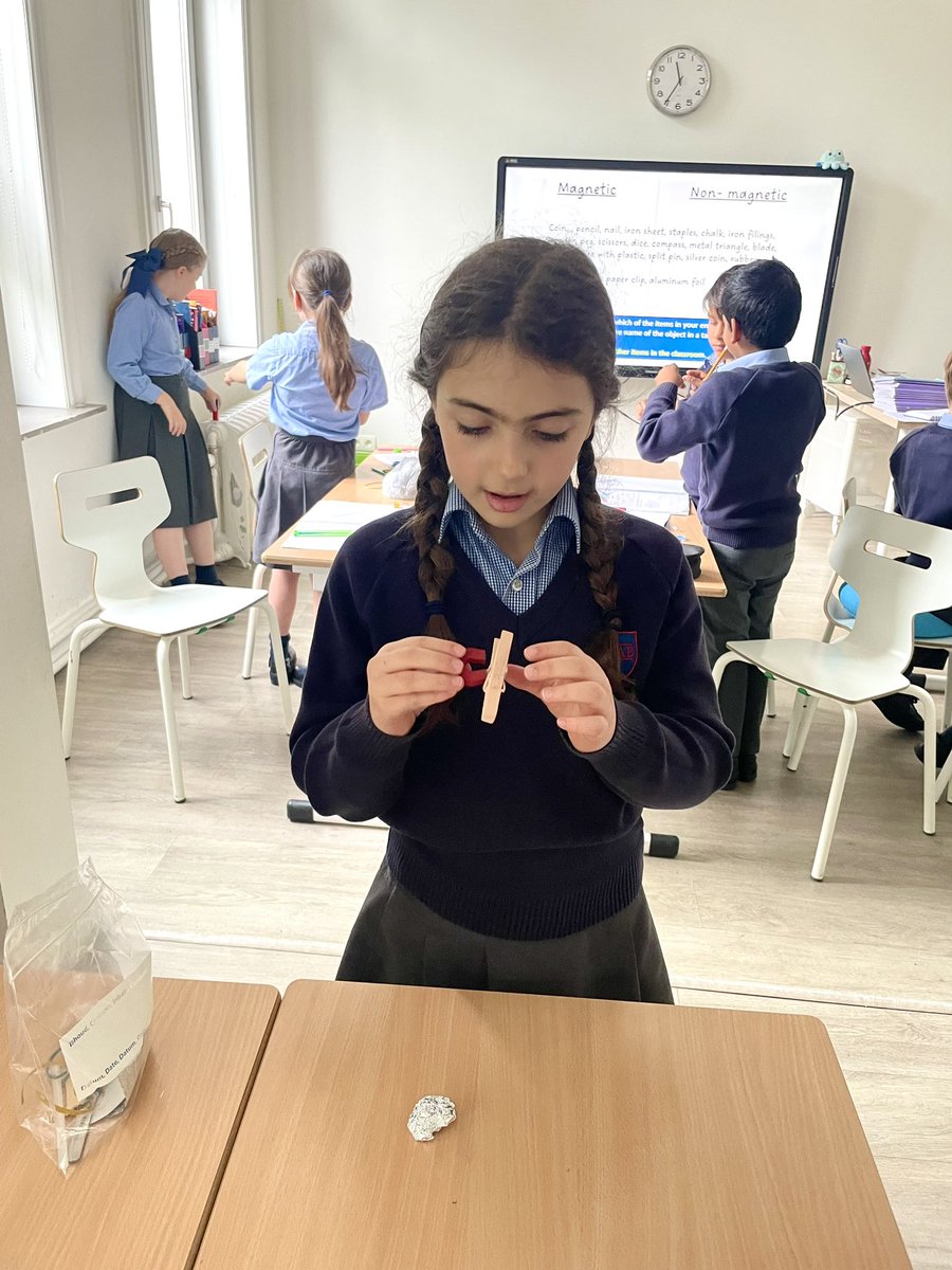 BJAB_PrePrep's tweet photo. In Science today, #BJABYear3 have been testing whether different materials are magnetic or not. They discovered that some objects were both and that not all metals are magnetic. #BJABScience #BJABSTEAM https://t.co/JWVIvMvzuz