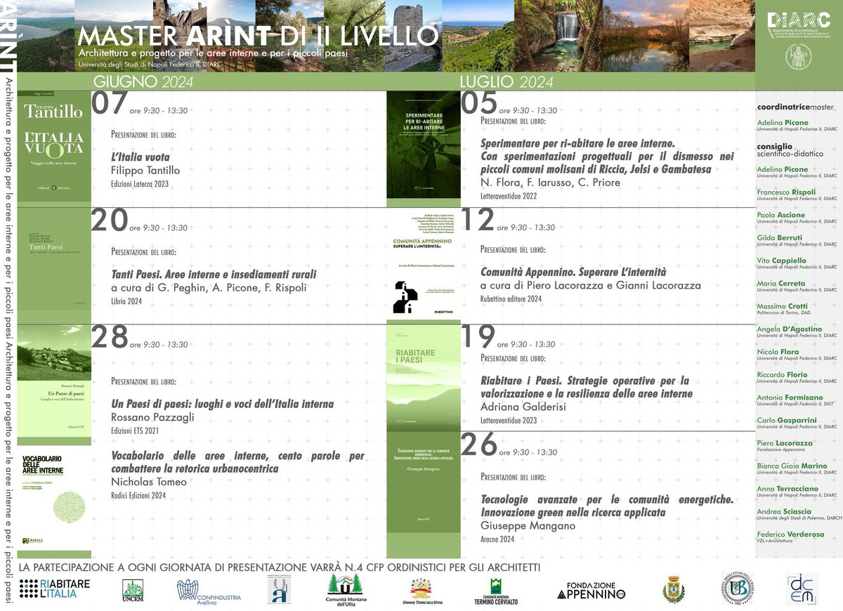 Master Arìnt. Si avviano le azioni del protocollo d’intesa sottoscritto da L'UNIVERSITÀ PER LE AREE INTERNE. ACCORDO TRA FONDAZIONE APPENNINO E DIARC DELLA FEDERICO II DI NAPOLI

Leggi tutto l'articolo su #FondazioneAppennino appenninofondazione.it/2024/06/07/779…
