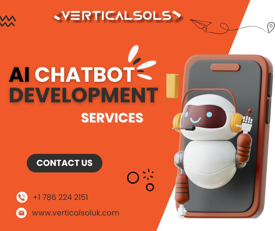 verticalsolsuk's tweet image. Get top-notch AI chatbot development services with VerticalSolsuk! Our expert team creates smart chatbots to boost your business. 🤖✨ Chat with us today and watch your customer engagement soar! 📈🚀
#chatbot #chatbotdevelopment #chatbotdevelopers #chatbotmarketing