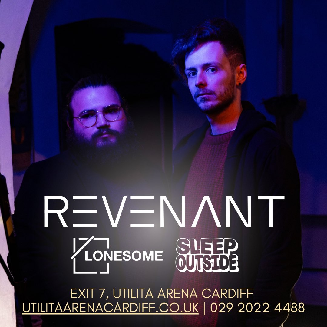 REVENANT (@revenantwales) on Twitter photo // HEADLINE SHOW // AUGUST 3RD // EXIT 7 //
We are playing our debut headline show in Exit 7 in <a href="/UtilitaArenaCDF/">Utilita Arena Cardiff</a> on 3rd Aug.
We are joined by the amazing <a href="/sleepoutsidecc/">Sleep Outside</a> and <a href="/LonesomeBandUK/">LONESOME</a>
Tickets on sale this Friday 10am // HEADLINE SHOW // AUGUST 3RD // EXIT 7 //
We are playing our debut headline show in Exit 7 in <a href="/UtilitaArenaCDF/">Utilita Arena Cardiff</a> on 3rd Aug.
We are joined by the amazing <a href="/sleepoutsidecc/">Sleep Outside</a> and <a href="/LonesomeBandUK/">LONESOME</a>
Tickets on sale this Friday 10am