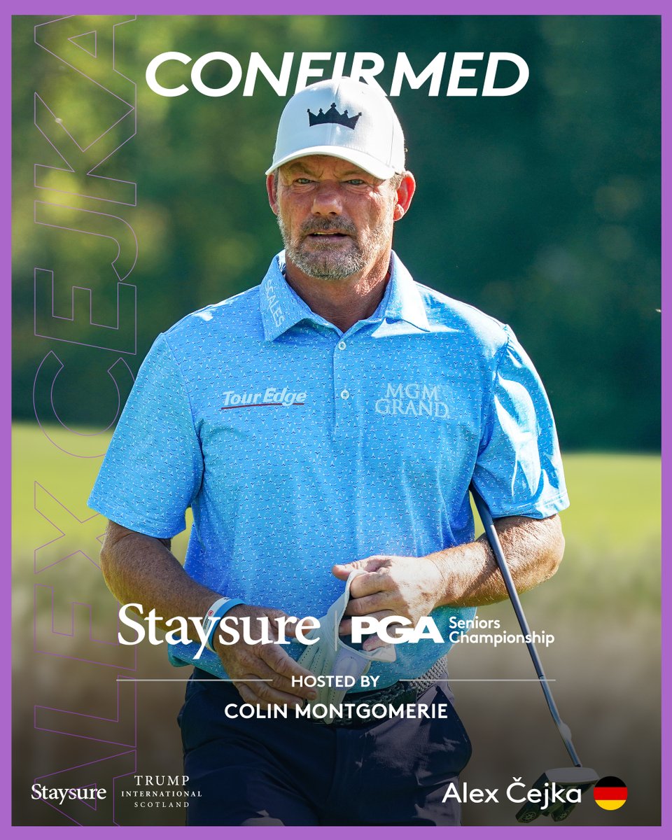 euLegendsTour's tweet photo. CONFIRMED - @AlexCejka is teeing it up at the Staysure PGA Seniors Championship hosted by @montgomeriefdn at Trump International Golf Links at the end of July. Ticket price saving for buying online. @staysure @TrumpScotland @ThePGA #SPGASC #euLegendsTour #staysure https://t.co/ImjfMLJS3u