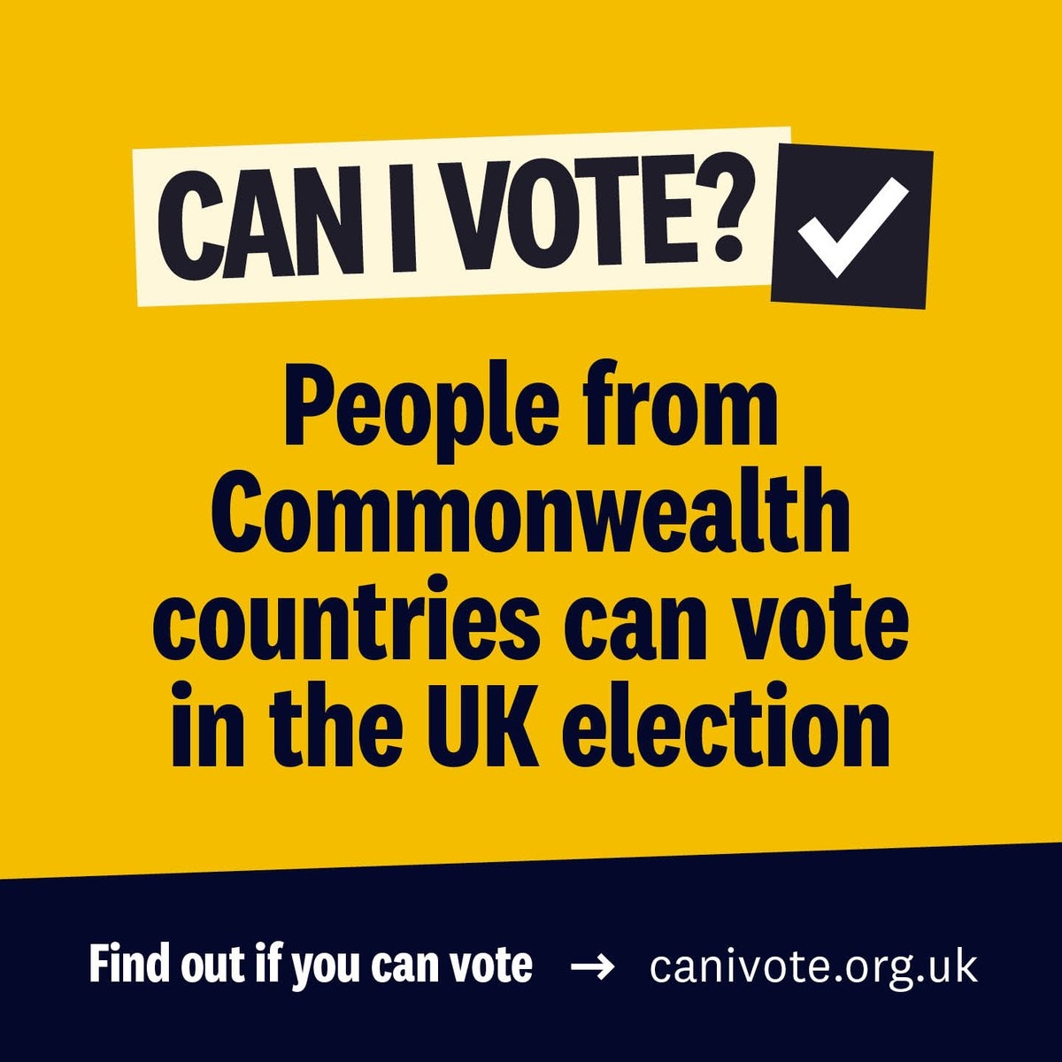 🌟More people can vote in UK elections than you might think!  

❓Are you one of them?

🗳️Find out now 👉canivote.org.uk/?utm_source=tw…