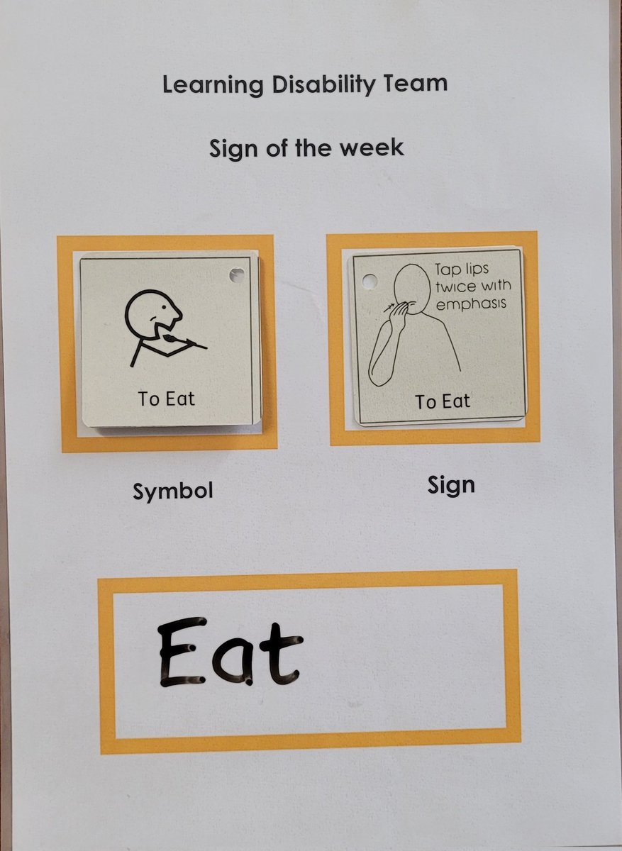 Hello everyone. What a lot of rain we're having 🌧
Our sign of the week is eat #MyLDteamday
