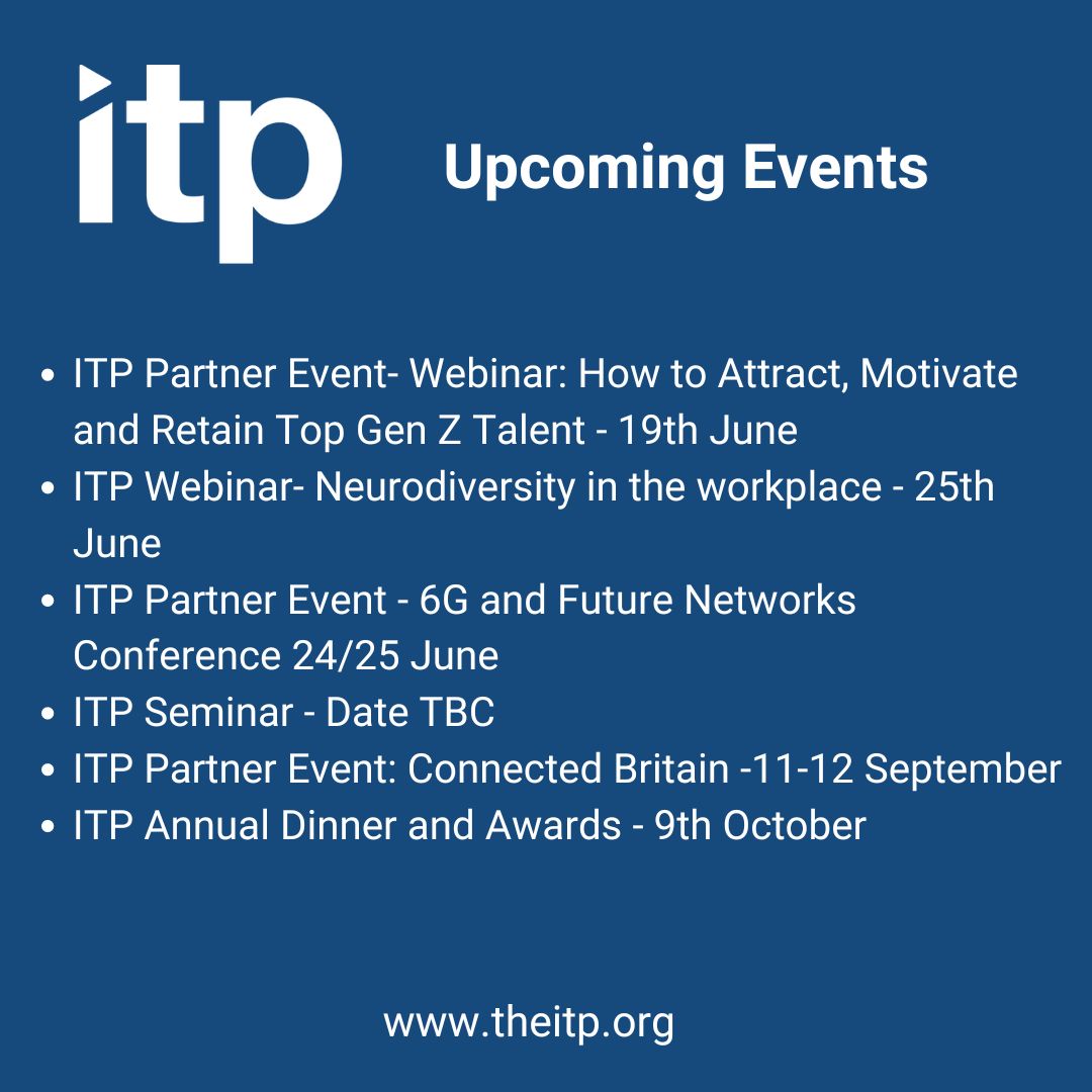 We run numerous events throughout the year, from Seminars and Webinars to behind-the-scenes Insight Events in iconic locations and of course our Annual Award ceremony!
theitp.org/events/

#ITPevents #seminars #webinars #memberbenefits