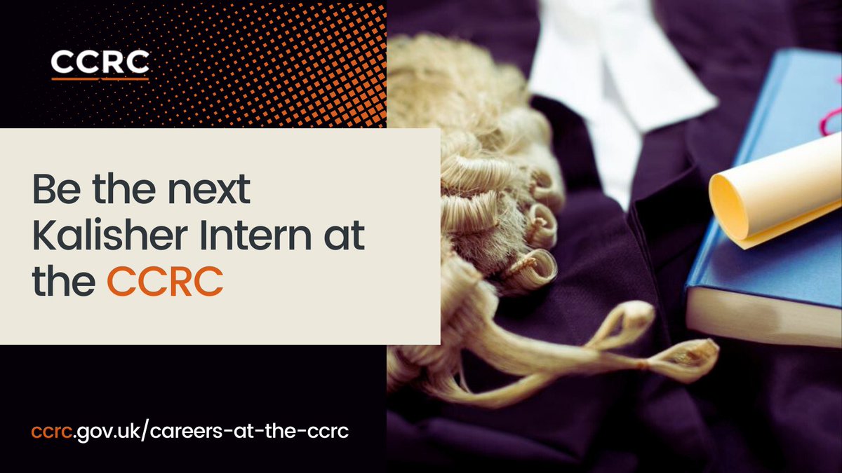 Are you looking for a #legal #internship? 

<a href="/KalisherTrust/">Kalisher Trust</a> &amp; CCRC are offering 2x Kalisher Internship roles, to encourage those intending to, or already practising at the Criminal Bar, who demonstrate 'exceptional promise but modest means'.

Apply now: ccrc.gov.uk/careers-at-the…