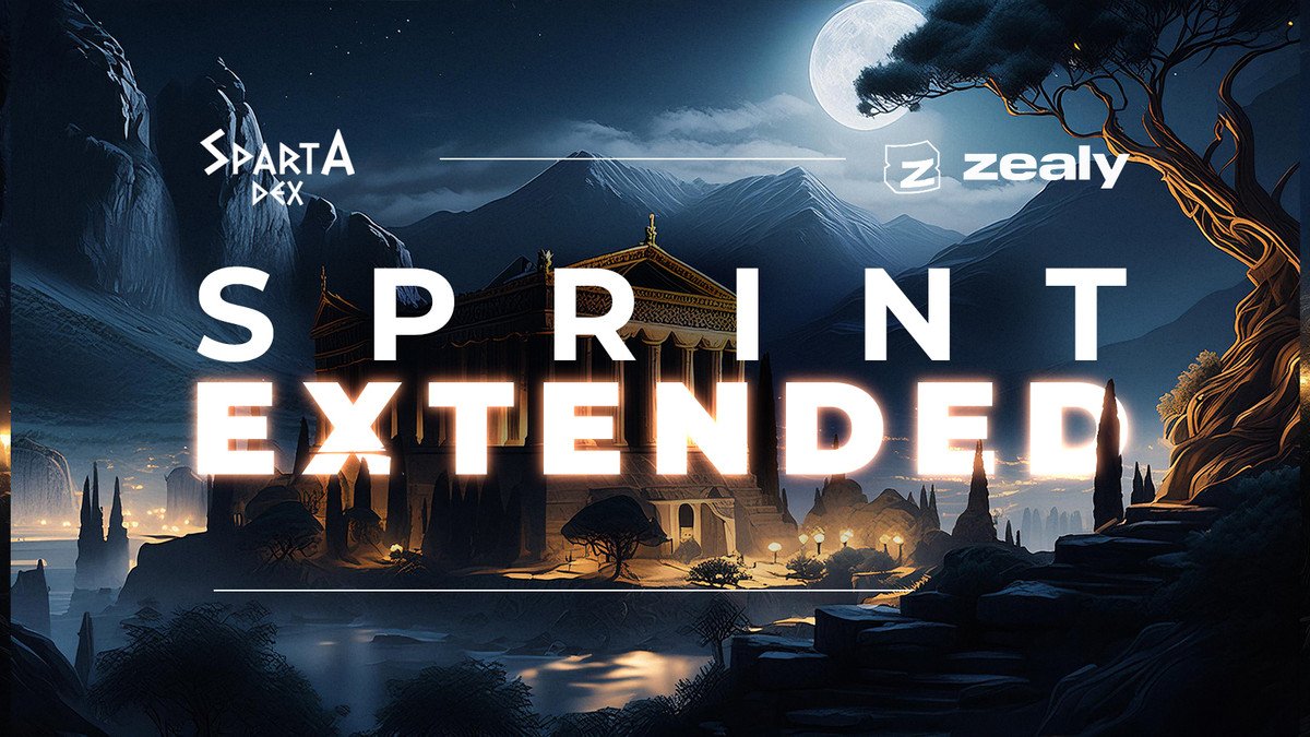 Spartadex_io's tweet photo. Zealy Sprint Extended: One More Week to Conquer! ⚔️

Last call to secure your guaranteed IDO/Private Ticket!

- 2000+ Spartans joined
- 7100+ Quests Claimed
- Cash prizes (for the TOP 25)

Join now and get your spot! 👇
https://t.co/10QpY4es5c https://t.co/poNnVMBvAS