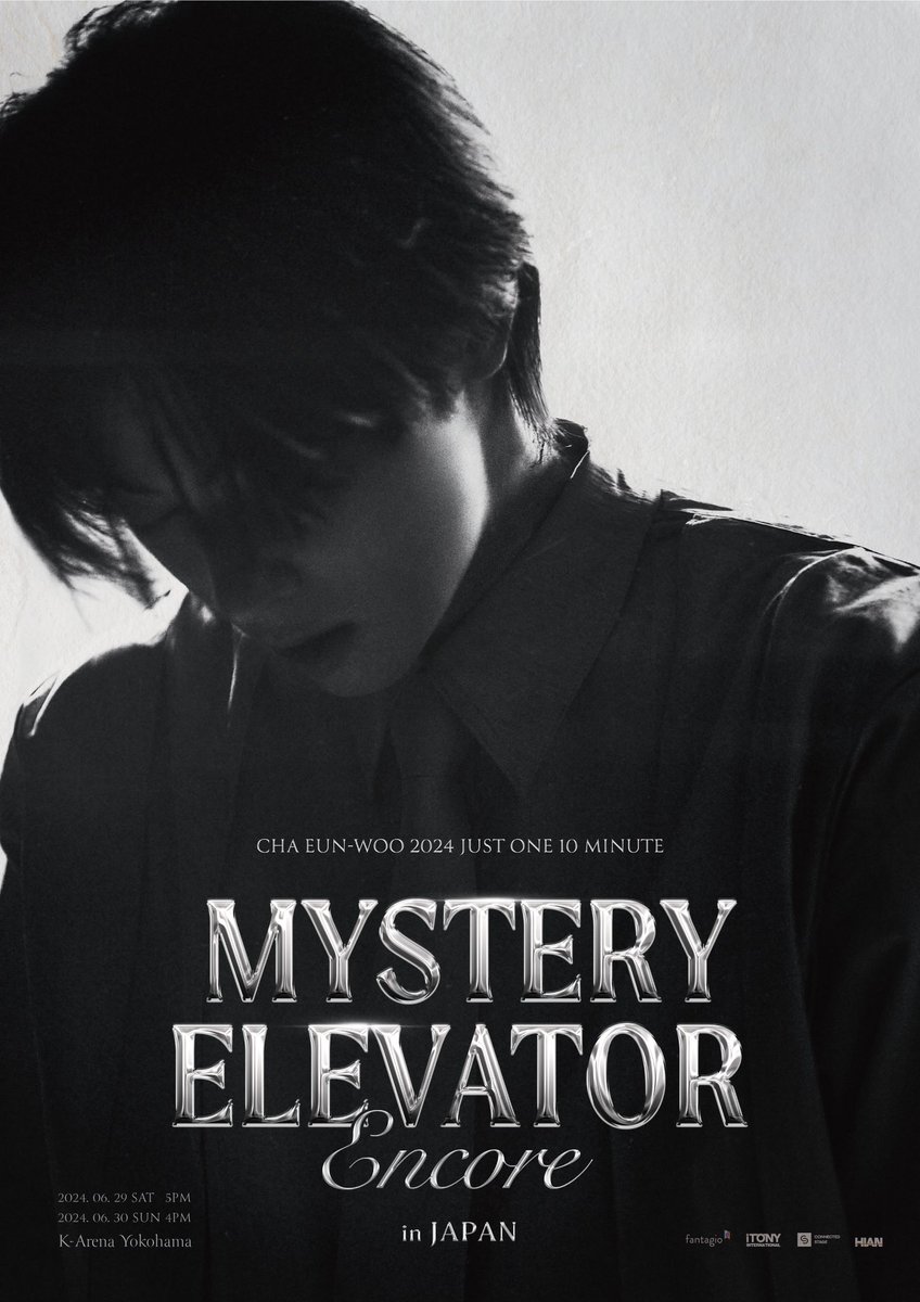 iTONY_ent's tweet photo. 【INTERNATIONAL】 

「CHA EUN-WOO 2024 Just One 10 Minute [Mystery Elevator] Encore in Japan」

連動企画第1弾として
初のソロアルバムリリースを記念してリリースイベントの開催が決定！

下記通販サイトにてCDをご購入いただいたお客様の中から抽選でCHA EUN-WOO本人による直筆サイン入りCDお渡し会にご招待いたします！
詳細は以下をご確認ください。
https://t.co/8sVww5QgeM 

6/29(土),30(日) 神奈川・Kアリーナ横浜
チケット好評発売中🎟️
JAPAN: https://t.co/OCABFKIMKI
GLOBAL: https://t.co/ilD3ElMSvy
※本公演のライブ配信はございません📽️ 
※VVIP / VIPアップグレードは最終調整中にて、近日発表予定となります。

特設HPはこちら💁‍♀️
https://t.co/SS0IhAFhqW 

#チャウヌ
#차은우 #CHAEUNWOO
#아스트로 #ASTRO
#아로하 #AROHA #JUSTONE10MINUTE
#MysteryElevator